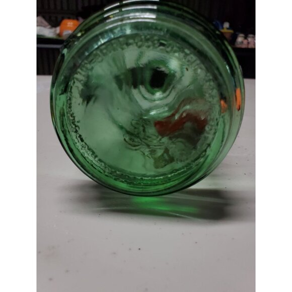 Barware Old Fitzgerald Venetian Green Glass Decanter Bottle & Stopper 1960s - Picture 8 of 8